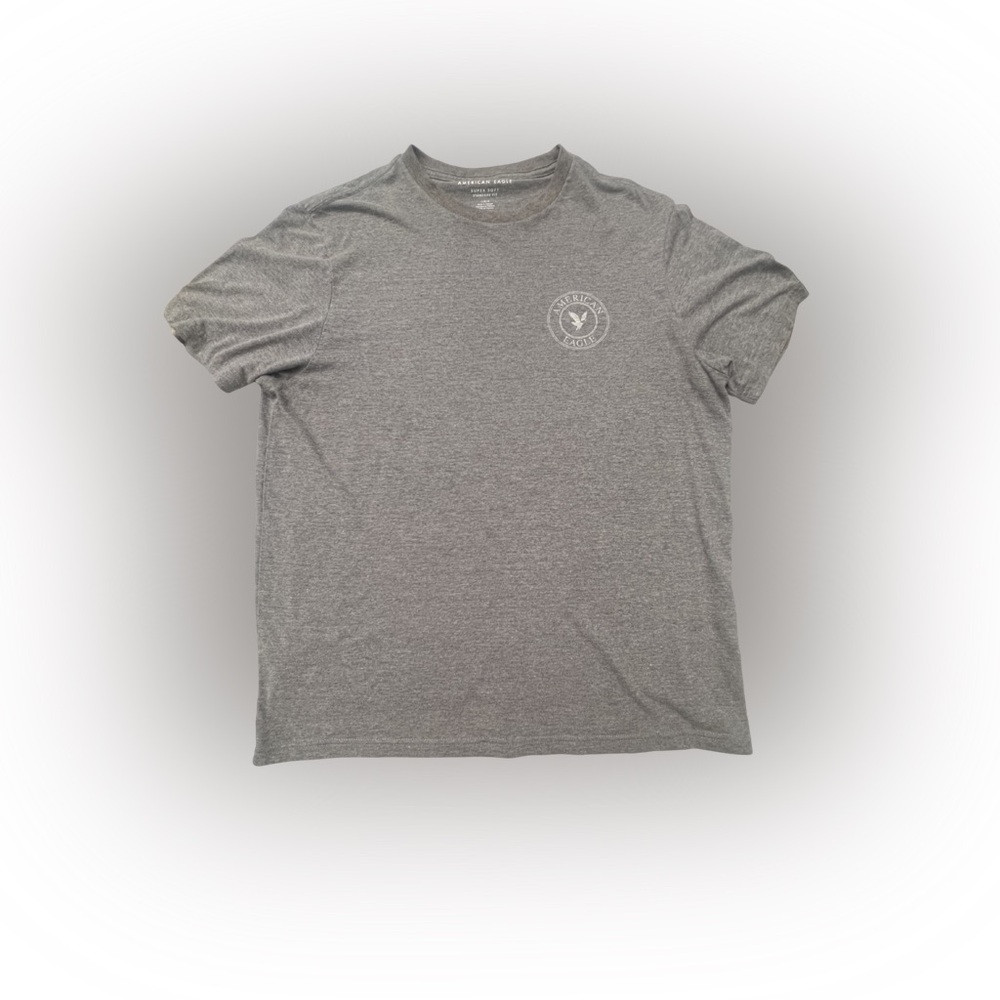 Men’s American Eagle Outfitters Heather Gray Short Sleeve Logo Tee Size L